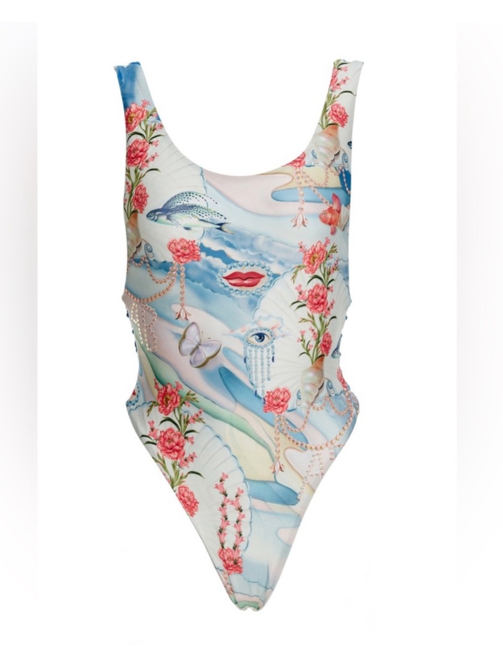 NWT AGUA BENDITA Nácar Tribeca One Piece Swimsuit - Picture 10 of 12